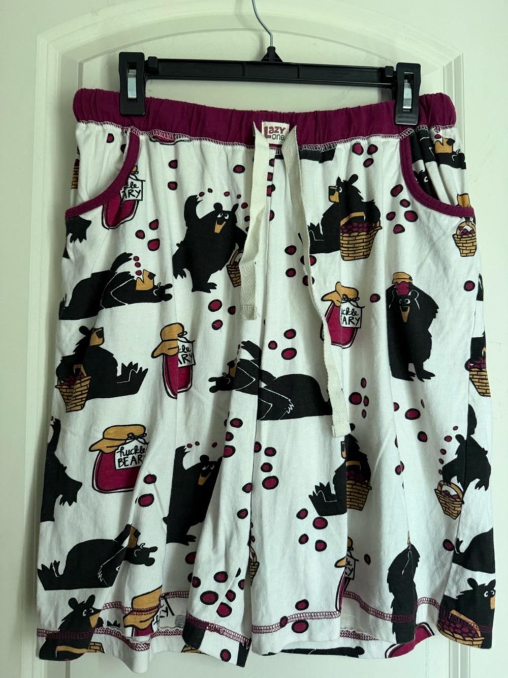 Huckleberry Women's Bear Bermuda Short Set sz M longwear pijama casual